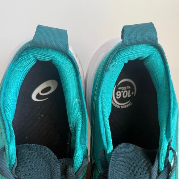 ASICS Gel Nimbus-27 Wave Teal/Saxon Green Men Sneakers- SZ 9.5 - Picture 6 of 16